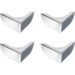 5.5cm pieds de meubles en métal argent remplacement Table basse meuble tv pouf canapé canapé pied
