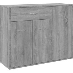 Buffet Sonoma gris 88x30x70 cm Bois d'ingénierie Vidaxl Sonoma gris
