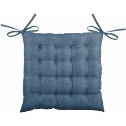 Homemaison - Galette de chaise unie en 16 points Nuit 40 x 40 cm - Nuit