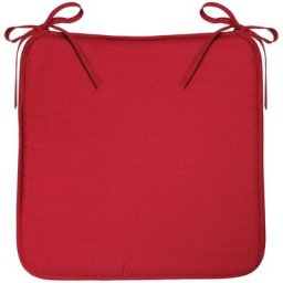 Galette de chaise rouge 39X39 Atmosphera créateur d'intérieur - Rouge