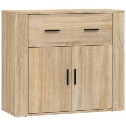 Buffet Chêne sonoma 80x33x70 cm Bois d'ingénierie vidaXL - Chêne sonoma
