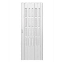 Pinto - Porte accordéons pliante intérieur en kit avec verre en pvc mod. Sonia Blanche 82x210 cm