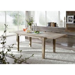 Table à manger extensible 140x90 Palissandre huilé Gris taupe leeds 52 - gris