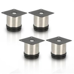 4X Meubles Pieds Plinthe Pieds Commode Pied Cabinet Lit Pieds Hôtel Alu Réglable(50mm) - Hengda