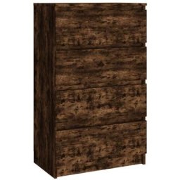 Vidaxl - Buffet Chêne fumé 60x35x98,5 cm Bois d'ingénierie Chêne fumé