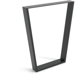 REI - Pied industriel pour meuble Fabriqué en acier Finition pores noirs Dimensions 58080712mm