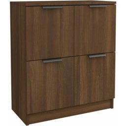 Buffet Chêne marron 60x30x70 cm Bois d'ingénierie Vidaxl Chêne marron