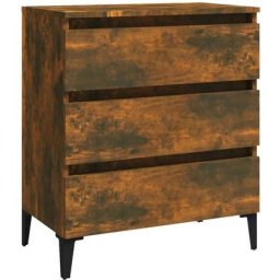 Buffet Chêne fumé 60x35x69 cm Bois d'ingénierie Vidaxl Chêne fumé