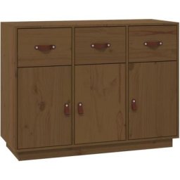 Buffet Marron miel 100x40x75 cm Bois massif de pin