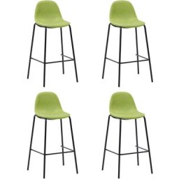 Chaises de bar lot de 4 vert tissu Vidaxl Vert