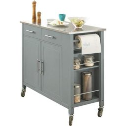 SoBuy FKW108-HG Desserte Roulante Chariot de Cuisine à roulettes Buffet Multifonctionnel avec