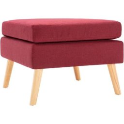 Repose-pied Rouge bordeaux Tissu Vidaxl Wine red