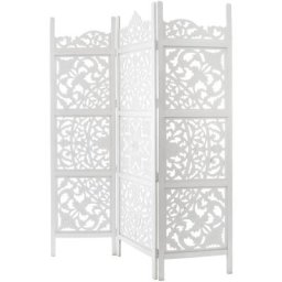 Paravent blanc - 153 x 183 cm - Livraison gratuite - Blanc