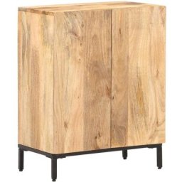 Buffet 60x35x77 cm Bois de manguier massif Vidaxl Brun