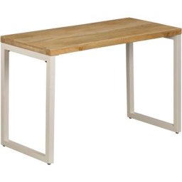 Table de salle à manger 115x55x76 cm Bois de manguier et acier Vidaxl n/a