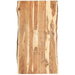 Plateau De Table Dessus de table | Bois d'acacia massif 118x(50-60)x3,8 cm 10259 - Brun