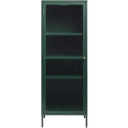 Bronco Armoire Vitrine 1 porte vitrée, vert.