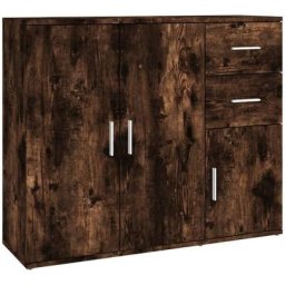 Buffet Chêne fumé 91x29,5x75 cm Bois d'ingénierie Vidaxl Chêne fumé