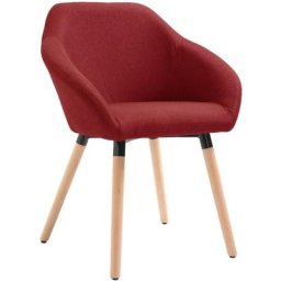 Chaise de salle à manger Rouge bordeaux Tissu Vidaxl Wine red