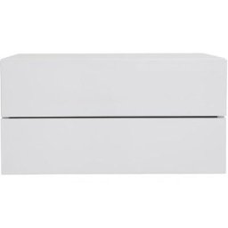 Caisson de rangement 2 tiroirs blanc laqué MAX - Blanc