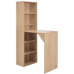 Table de bar avec armoire Chêne 115 x 59 x 200 cm Vidaxl Chêne