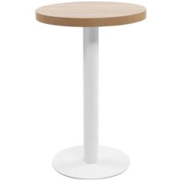 Table de bistro Marron clair 50 cm mdf Vidaxl Light brown and white