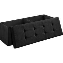 Banc de Rangement,110 x 38 x 38 cm, Siège, Coffre de Rangement, Pliable, Capacité de Charge 300 kg,