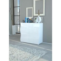 Buffet moderne, Buffet design 2 portes, Made in Italy, Meuble tv, Buffet de salon, 90x40h81 cm,