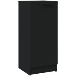 Buffet noir 30x30x70 cm bois d'ingénierie