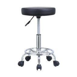 Kktoner - Tabouret réglable en Hauteur Rotatif Tabouret de Bar Tabouret de Travail en Cuir