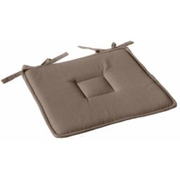 Galette plate unie en coton passepoil et nouettes VISON 40 x 40 cm - VISON