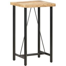 Table de bar 60x60x107 cm Bois de manguier brut Vidaxl n/a
