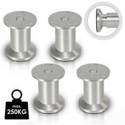 4X pieds en épingle Pieds de meuble Canapé Pied de support Pied d'armoire Réglable Armoire Pied de