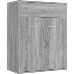 Buffet Sonoma gris 60x30x75 cm Bois d'ingénierie Vidaxl Sonoma gris