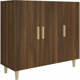 Vidaxl - Buffet Chêne marron 90x34x80 cm Bois d'ingénierie Chêne marron