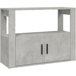 Buffet Gris béton 80x30x60 cm Bois d'ingénierie Vidaxl Gris béton