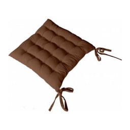 Galette de chaise piquée 40x40cm - 40x40cm - Chocolat