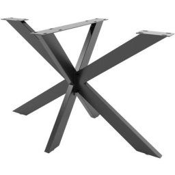 CLP - Pieds design Biloxi en Acier pour table à manger Style industriel Forme Araignée noir m