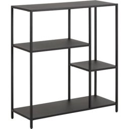 Newcastle Étagère avec 3 tablettes de rangement, noir. - Noir