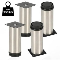 4X pieds en épingle Pieds de meuble Canapé Pied de support Pied d'armoire Réglable Armoire Pied de