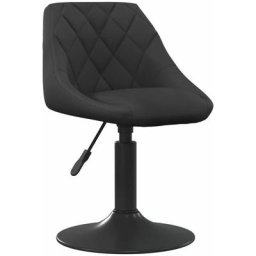 Chaise de salle à manger Noir Velours Vidaxl Black