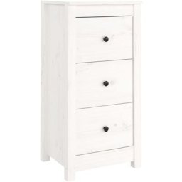 Buffet Blanc 40x35x80 cm Bois massif de pin Vidaxl Blanc