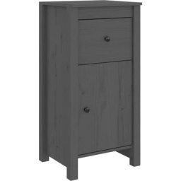 Buffet Gris 40x35x80 cm Bois massif de pin Vidaxl Gris