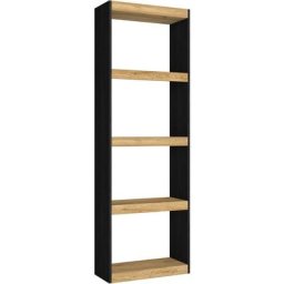 Bibliothèque totem à 5 Niveaux - Étagère en Mélamine - Meuble de Rangement - Style Moderne - pour
