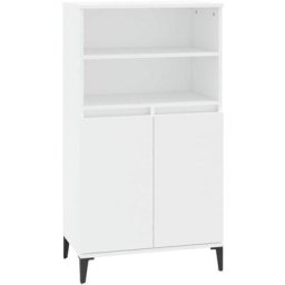 Buffet haut Blanc 60x36x110 cm Bois d'ingénierie Vidaxl Blanc