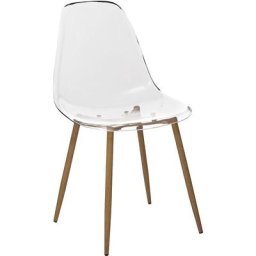 Atmosphera - Chaise transparente - Taho - l 47 cm x l 53 cm x h 85 cm - Livraison gratuite