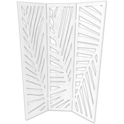 Paravent Koloa en bois 2x120x170cm 7house Blanc