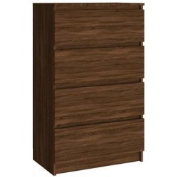 Vidaxl - Buffet Chêne marron 60x35x98,5 cm Bois d'ingénierie Chêne marron