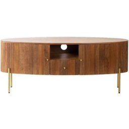 Buffet tv en bois de manguier Cécile - Marron