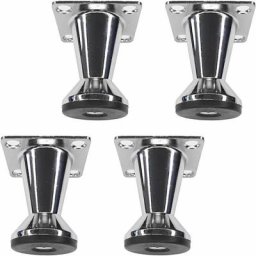 4x Pied de meuble ajustable conique Compas Meuble tv Canapé Buffet Armoire Table Lit Bureau